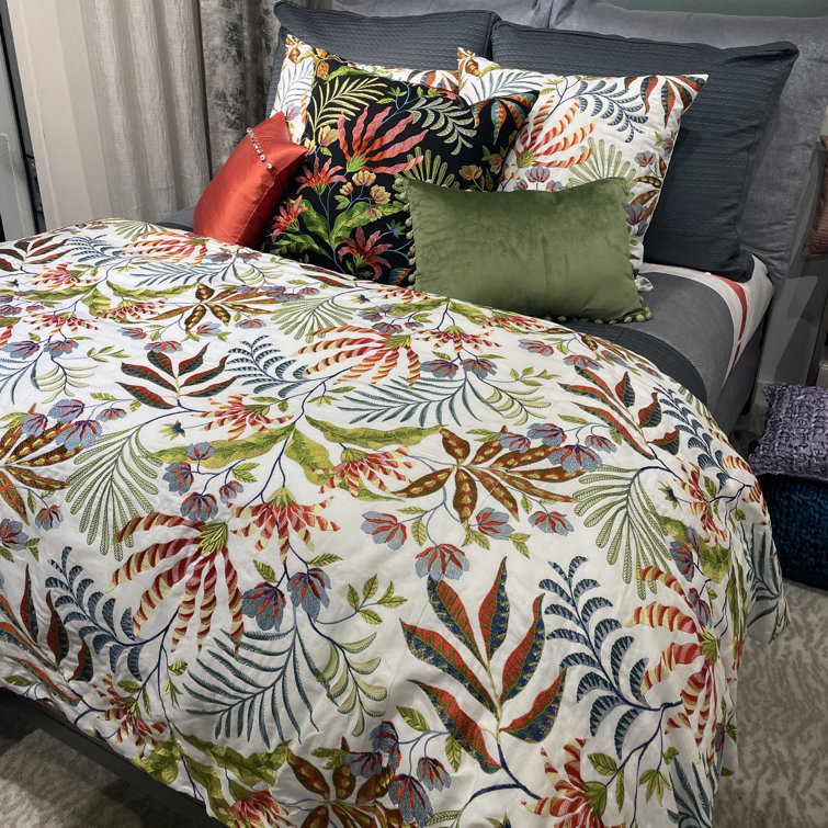 Black Cotton Reversible Throw with Polyester Fill