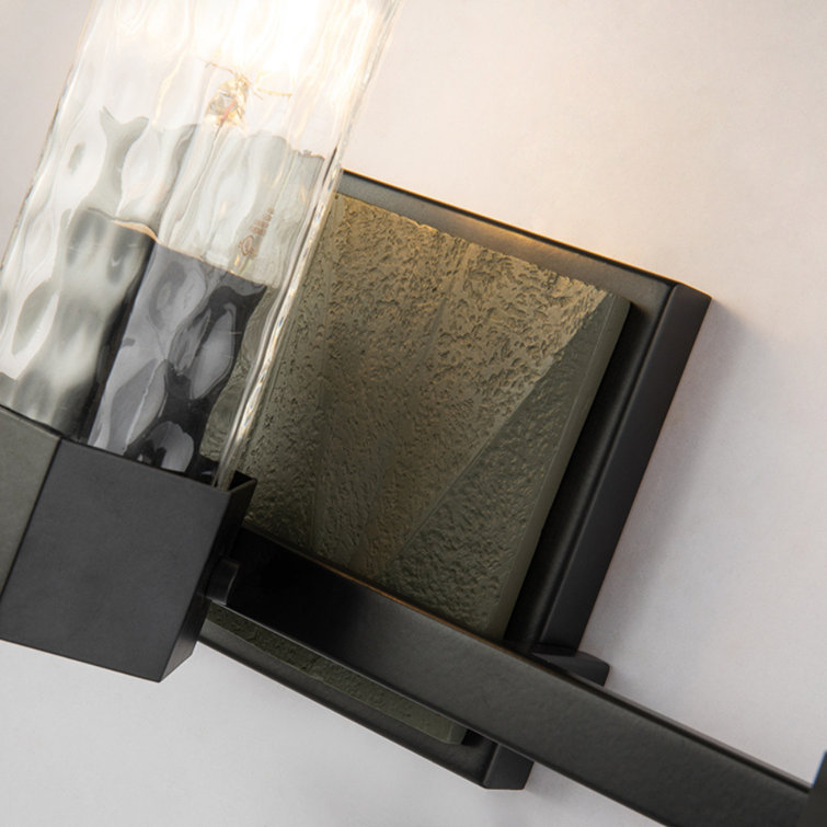 Lucas McKearn Navarre 3-Light Dimmable Vanity Light in Black and Grey