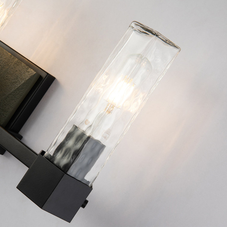 Lucas McKearn Navarre 3-Light Dimmable Vanity Light in Black and Grey