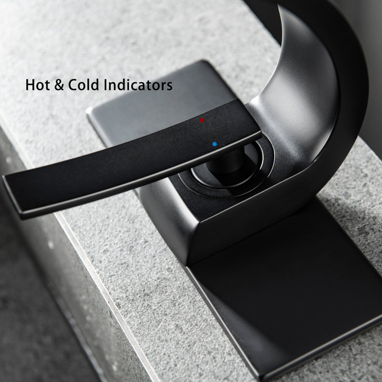 Matte Black Single-Handle High Arc Bathroom Faucet