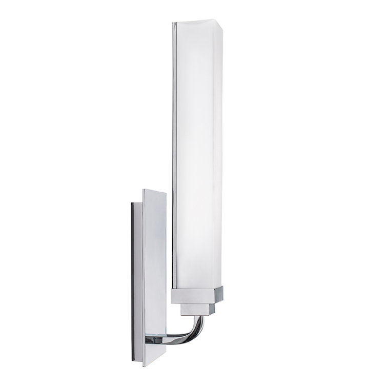 Tetris 16" Chrome LED Dimmable Wall Sconce with Glass Diffuser