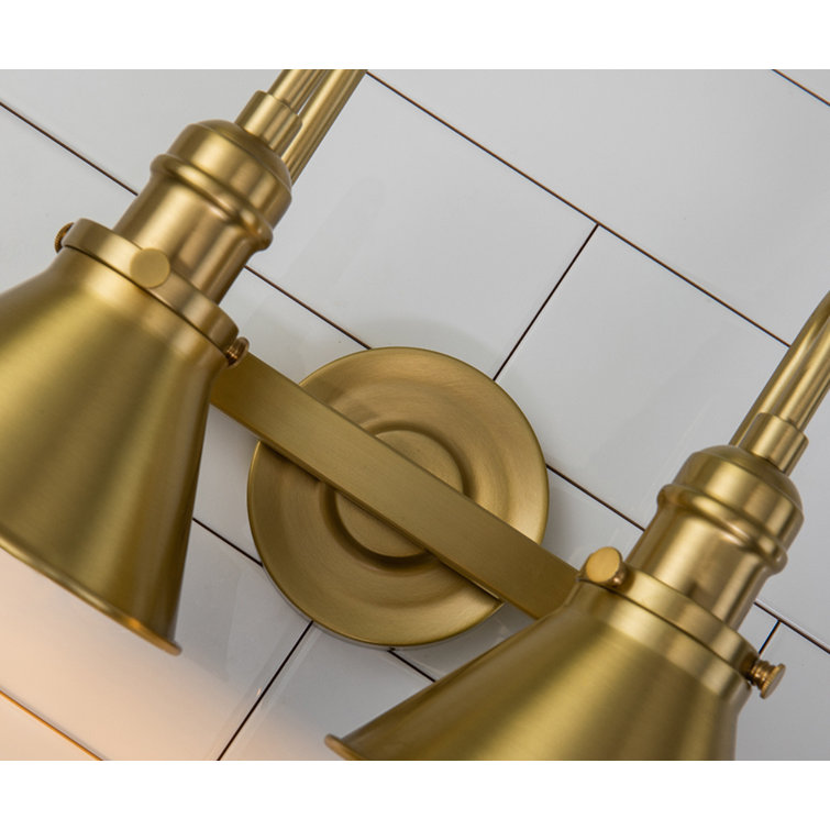 Provence Aged Brass 2-Light Outdoor Vanity Light