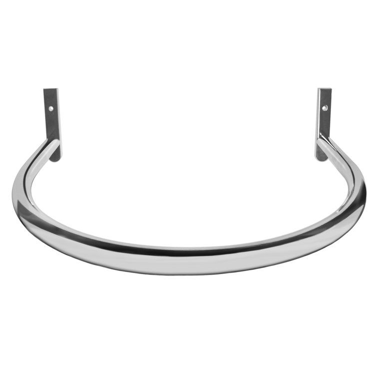 Polished Chrome 22-Inch Wall Mounted U-Shaped Towel Bar