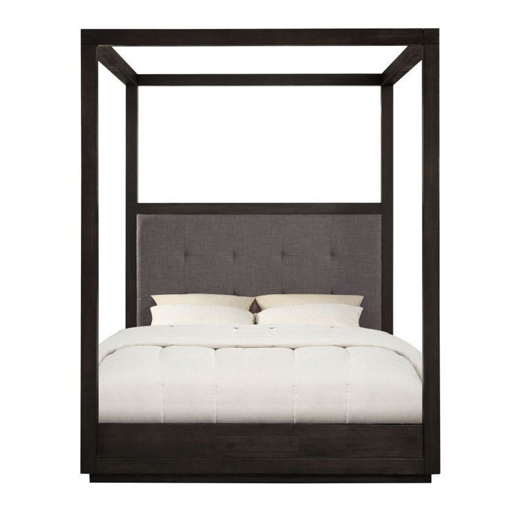 Basalt Grey California King Upholstered Storage Platform Bed