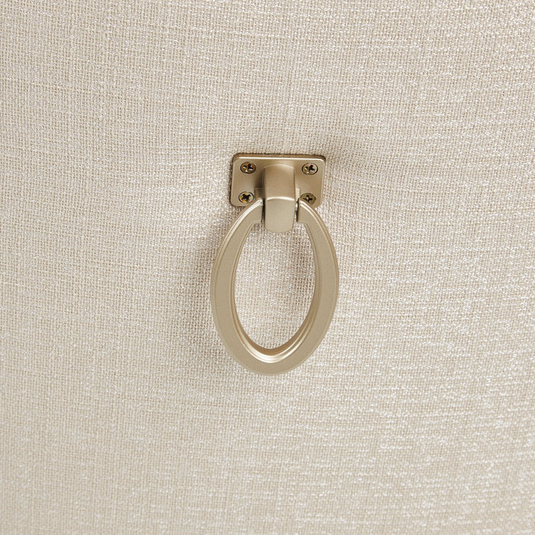 Caramel Frosted Linen Upholstered Birch Arm Chair
