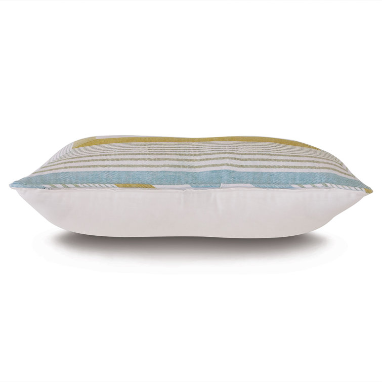 Magnolia Truvy Pond Tufted Linen Geometric Throw Pillow