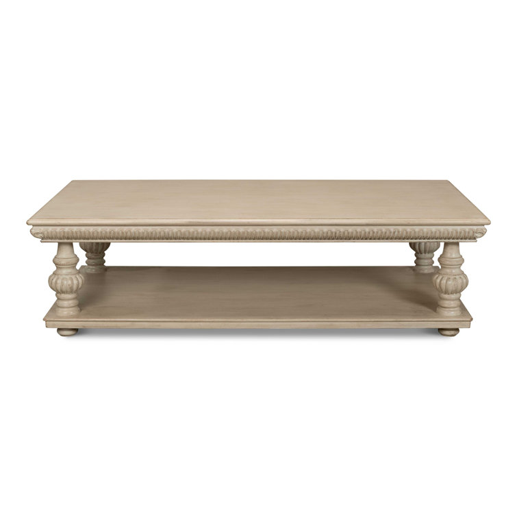 Hugo Gray Solid Wood Rectangular Coffee Table