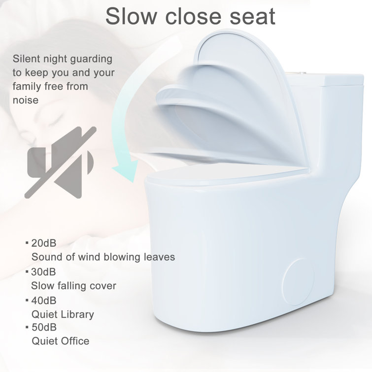 White Elongated Dual-Flush Macerating Toilet with 17'' Seat Height