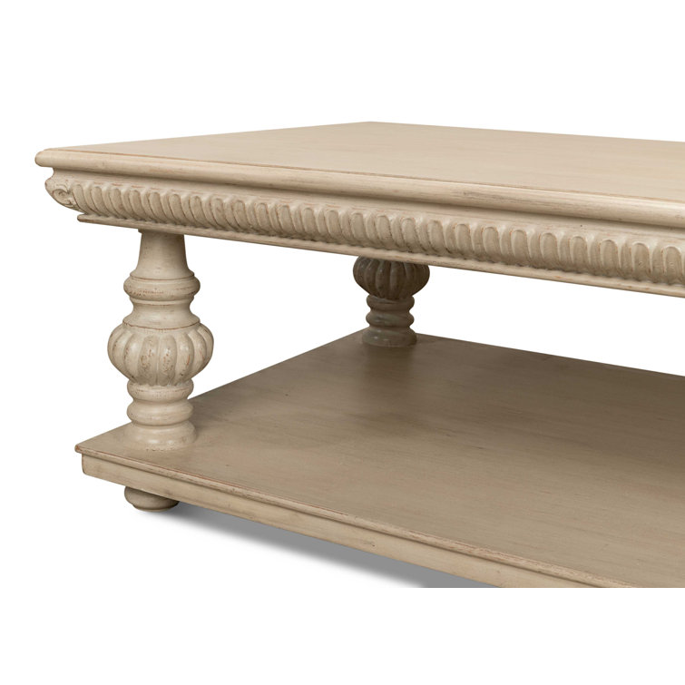 Hugo Gray Solid Wood Rectangular Coffee Table