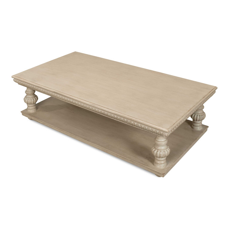Hugo Gray Solid Wood Rectangular Coffee Table