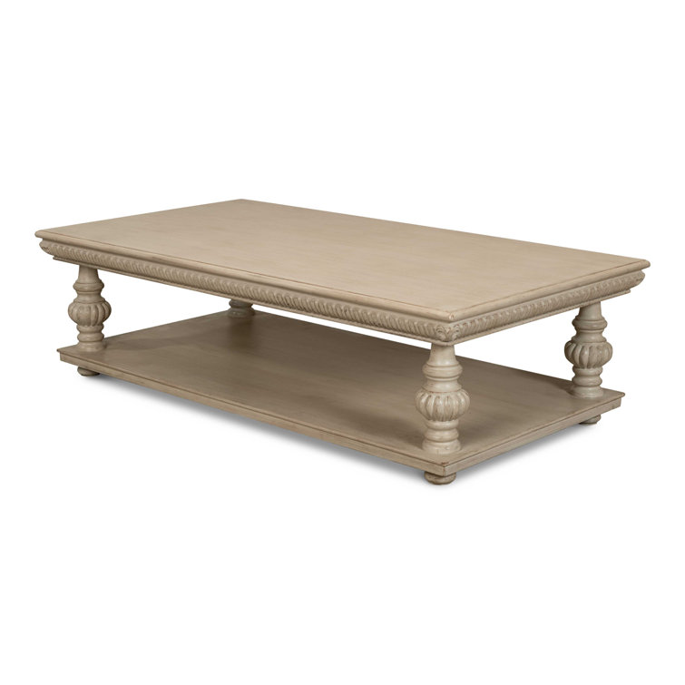 Hugo Gray Solid Wood Rectangular Coffee Table