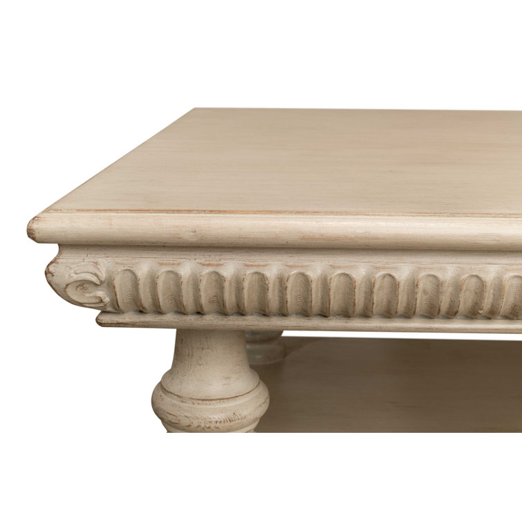 Hugo Gray Solid Wood Rectangular Coffee Table