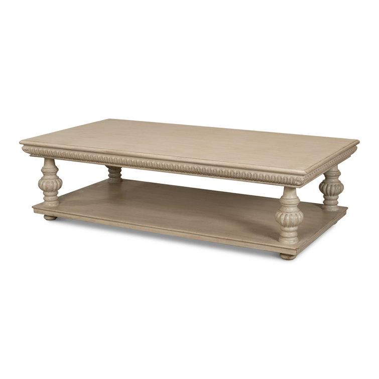 Hugo Gray Solid Wood Rectangular Coffee Table