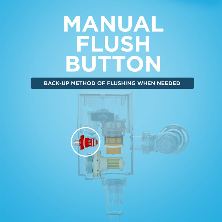 Polished Chrome Touchless High-Efficiency Flushometer Valve
