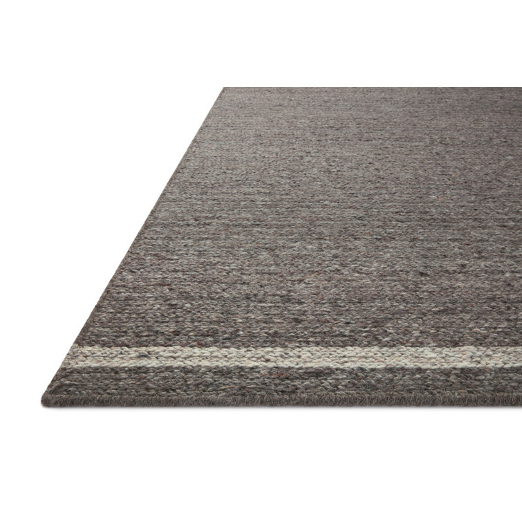 Granite and Silver Tufted Wool 5' x 7' Area Rug
