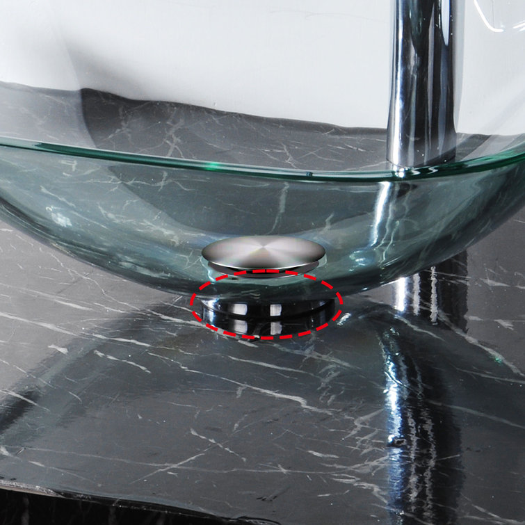 Chrome ABS Mounting Ring for Glass Vessel Sink