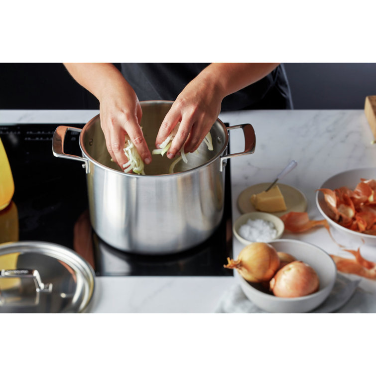 Essential 8-Qt Stainless Steel Stock Pot with Lid