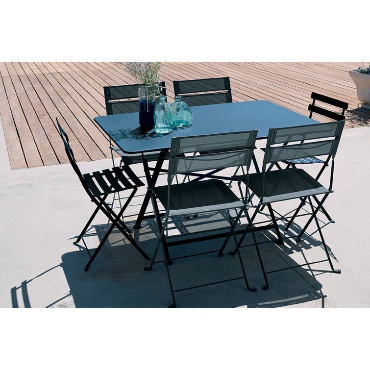 Gingerbread Steel Foldable Bistro Chair Set