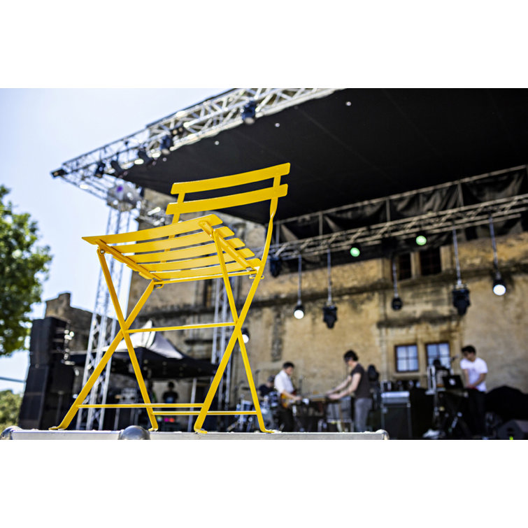 Gingerbread Steel Foldable Bistro Chair Set