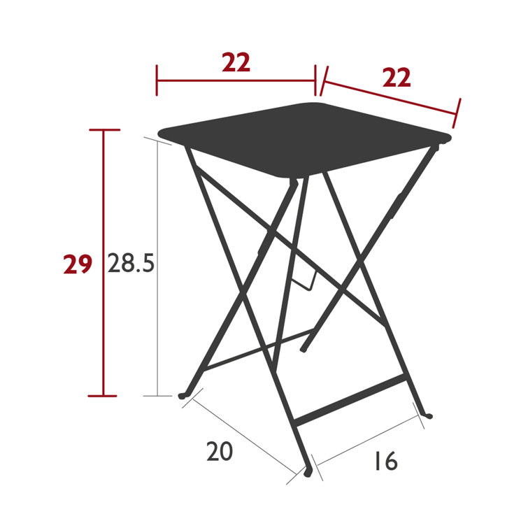 Cactus Green Metal Outdoor Folding Dining Table with Umbrella Hole