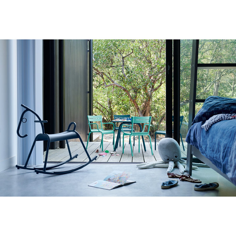 Cactus Green Aluminum Square Dining Table