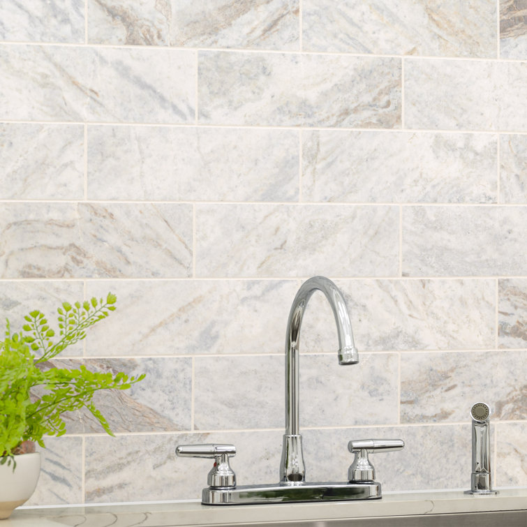 Capri Blue 4x12 Honed Marble Subway Tile