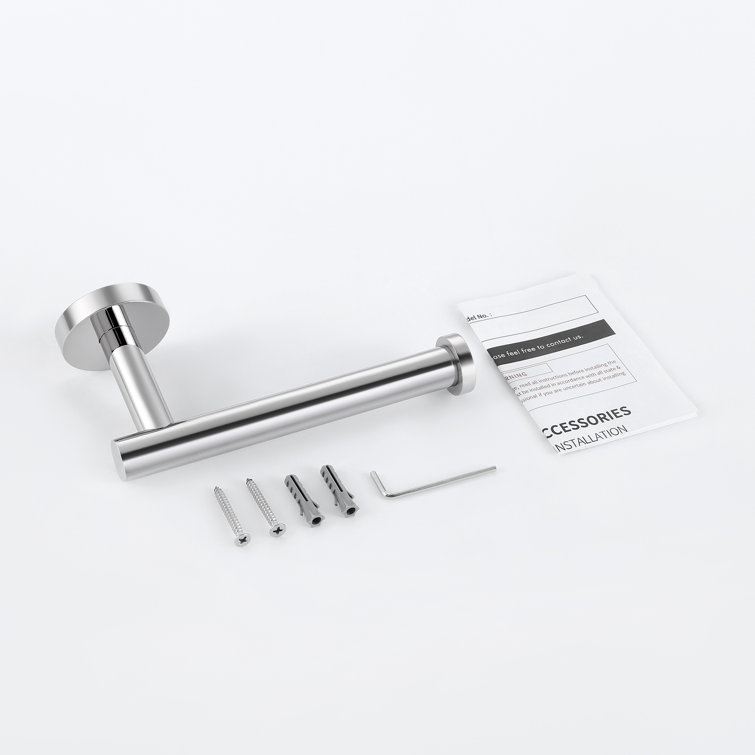 Polished Stainless Steel Wall Mounted Toilet Paper Holder