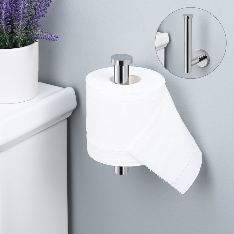 Polished Stainless Steel Wall Mounted Toilet Paper Holder