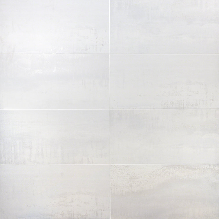 Angela Harris Metallic Light Silver Matte Porcelain Tile 12x24