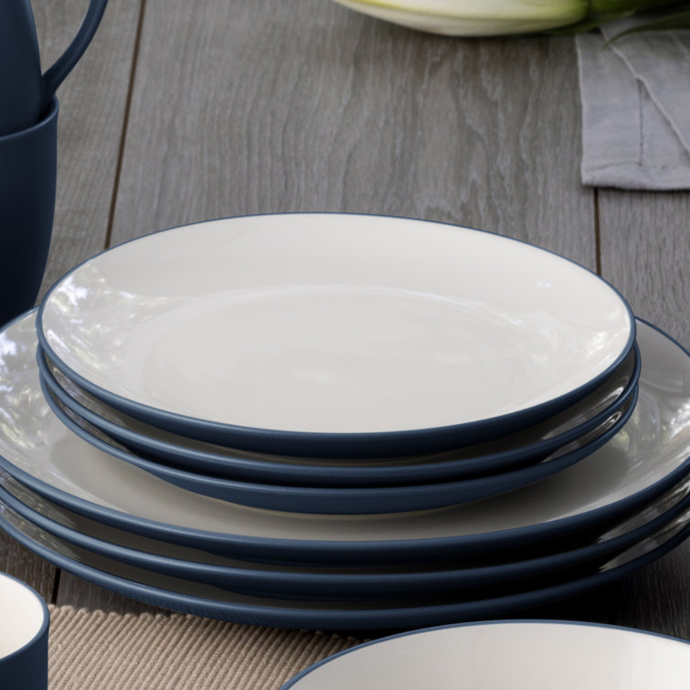Noritake Colorwave Blue Ceramic 24-Piece Dinnerware Set