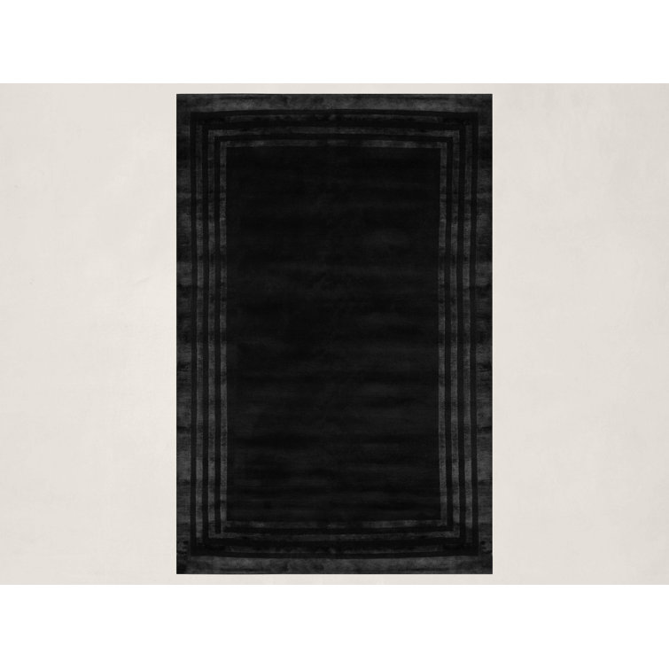 Onyx Hand-Knotted Wool and Viscose 6' x 9' Area Rug