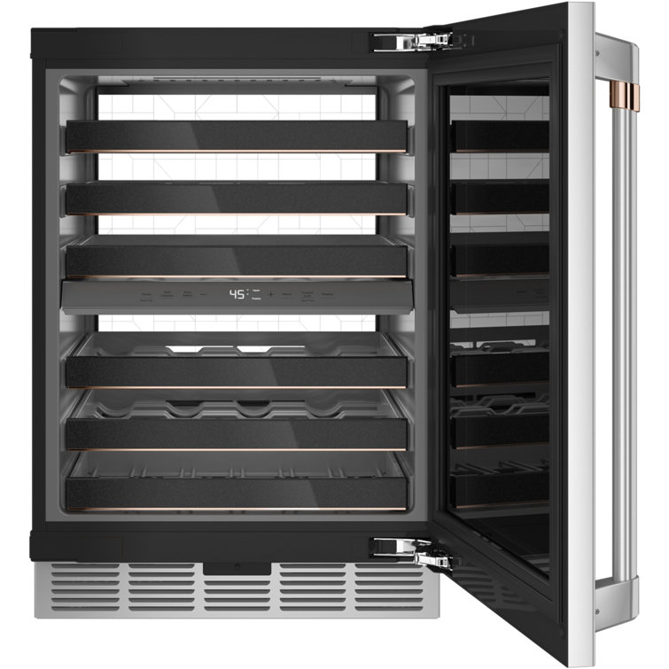 Elegant 46-Bottle Dual Zone Wine & Beverage Cooler with LED Lighting