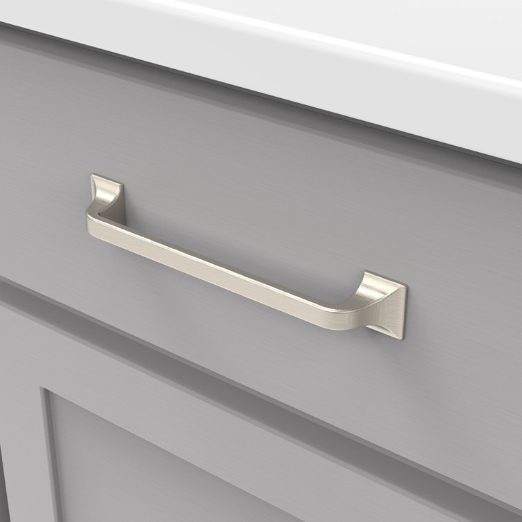Satin Nickel Brushed Cabinet Drawer Pulls with Mounting Hardware