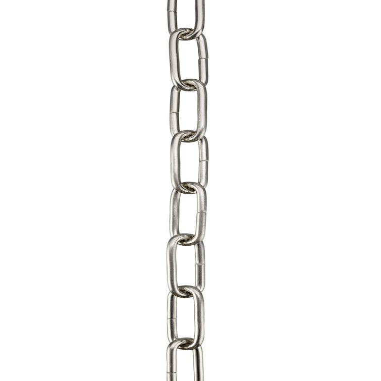 Heavy Duty 10 ft. Satin Nickel Chain for Hanging Lighting Fixtures