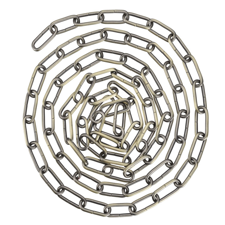 Antique Brass and Steel Heavy Duty Chain for Lighting Fixtures