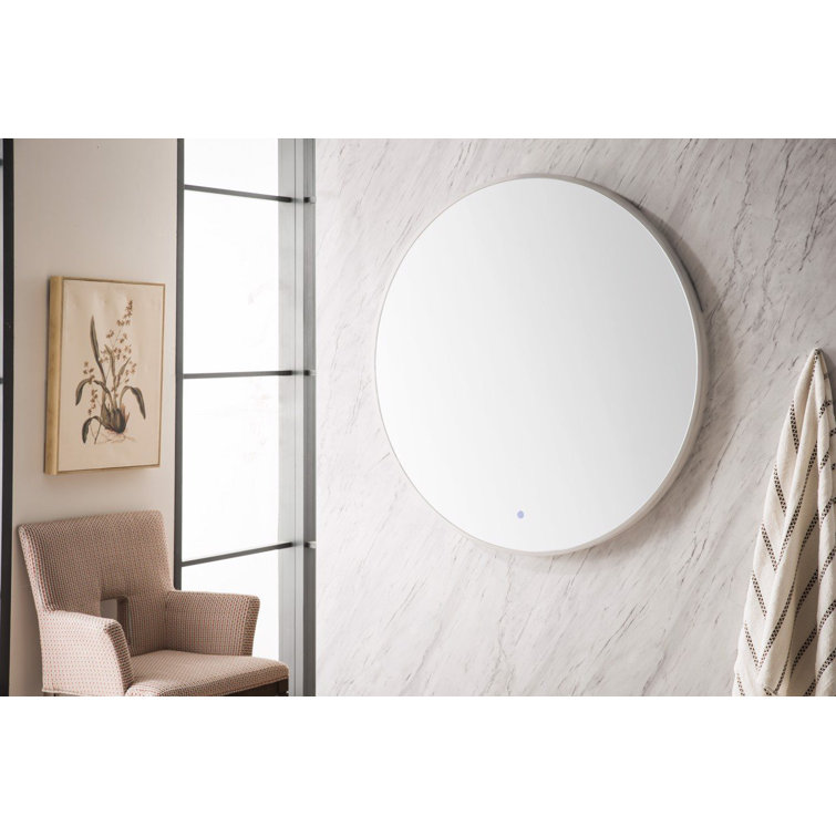 Orlando 36" Frosted Acrylic Circular LED Lighted Mirror