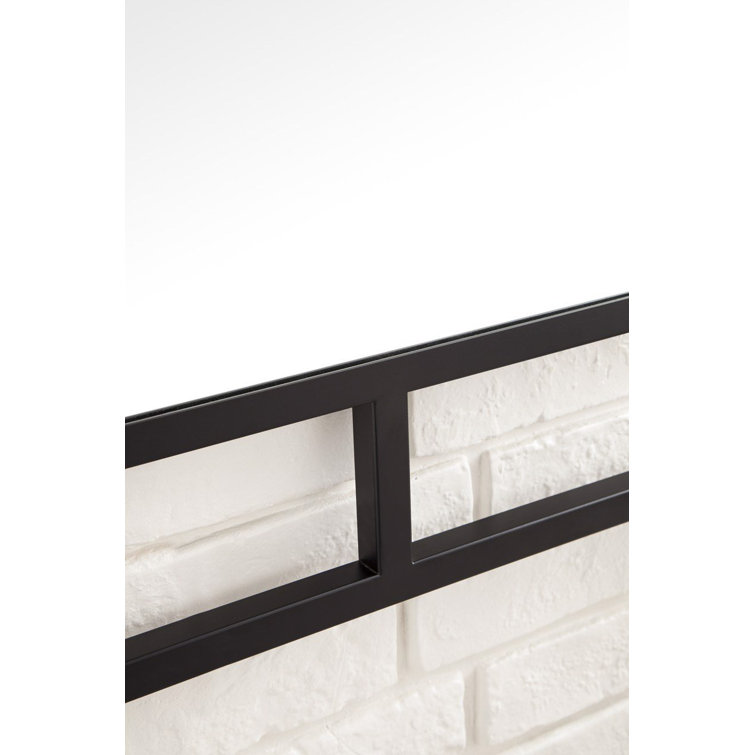 Elegant Matte Gold Rectangular Vanity Mirror with Stainless Steel Frame
