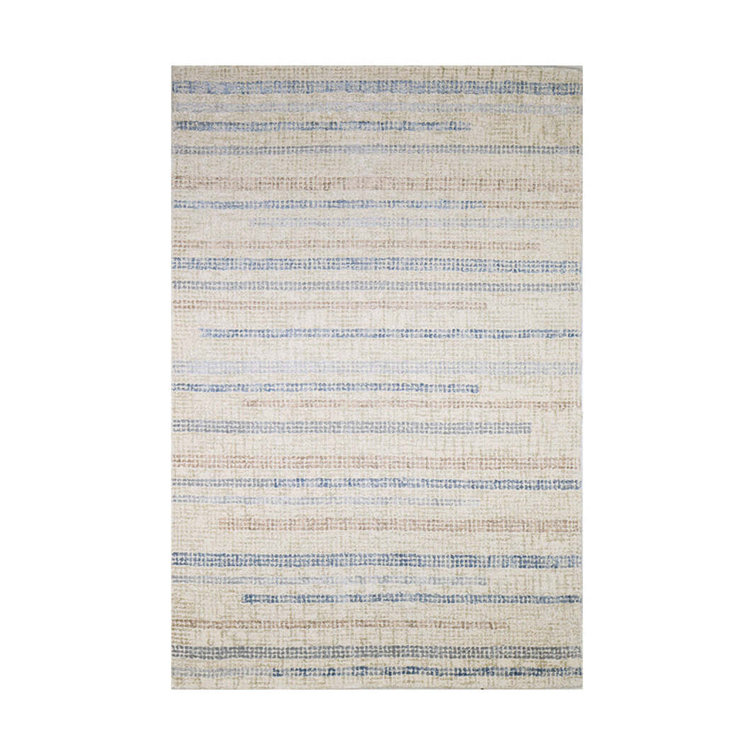 Light Blue Hand-Tufted Wool and Viscose Rectangular Rug 8'6" x 11'6"