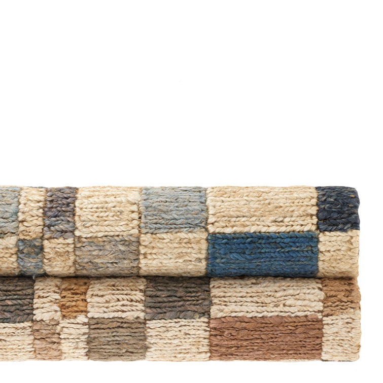 Marie Flanigan Hand-Woven Gray Geometric 3' x 5' Wool-Cotton Rug