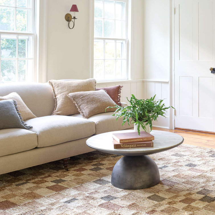 Marie Flanigan Hand-Woven Gray Geometric 3' x 5' Wool-Cotton Rug