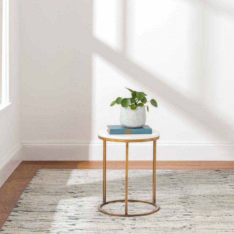 Malone Everglade Blue Hand-Knotted Wool and Cotton 9' x 12' Rug