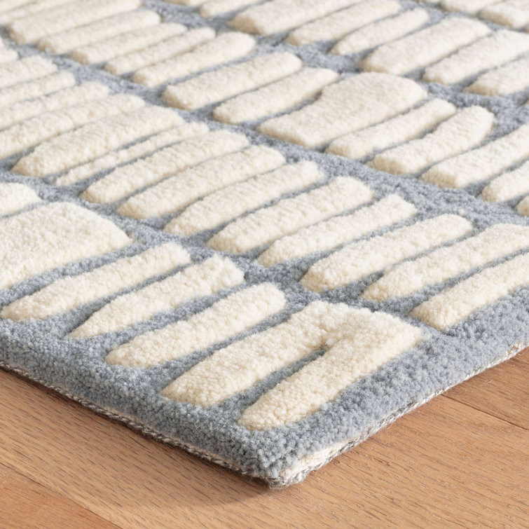 Roark Pewter Blue Hand-Tufted Wool 9' x 12' Rug
