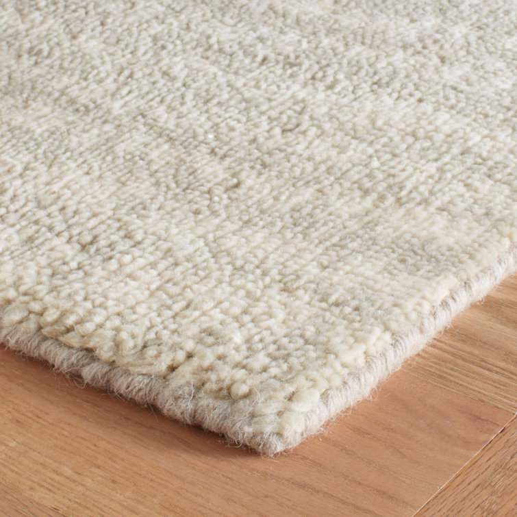 Marie Flanigan Hand-Knotted Plush Gray Wool 6' x 9' Rug