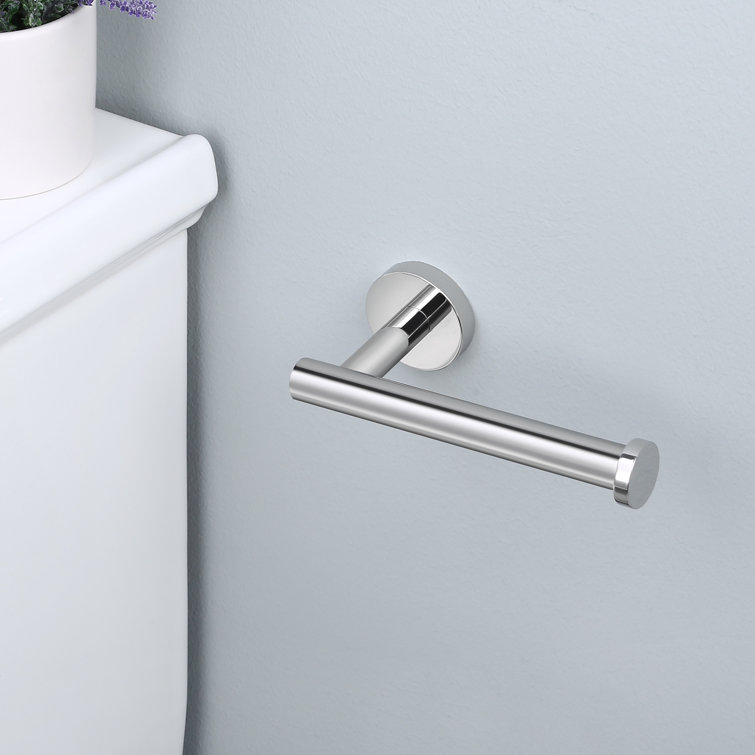 Polished Stainless Steel Wall Mounted Toilet Paper Holder