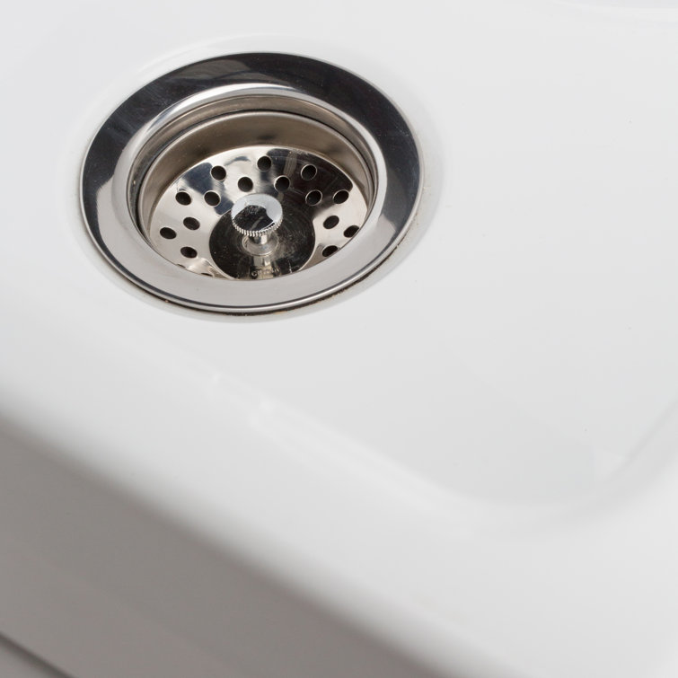 Murphy Pure White 24-inch ABS Utility Sink Cabinet with Chrome Faucet