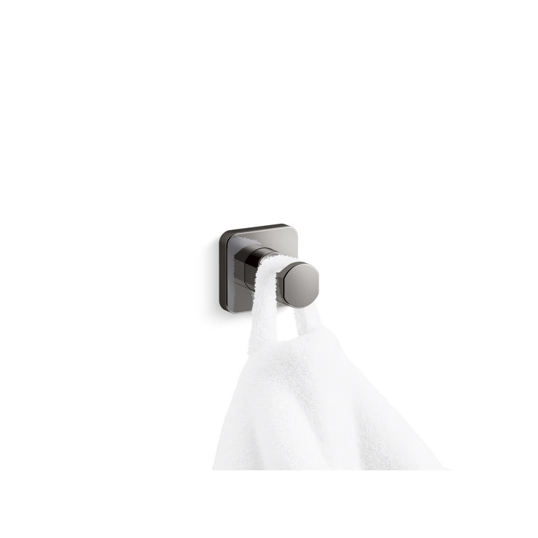 Gray Stainless Steel Square Robe Hook