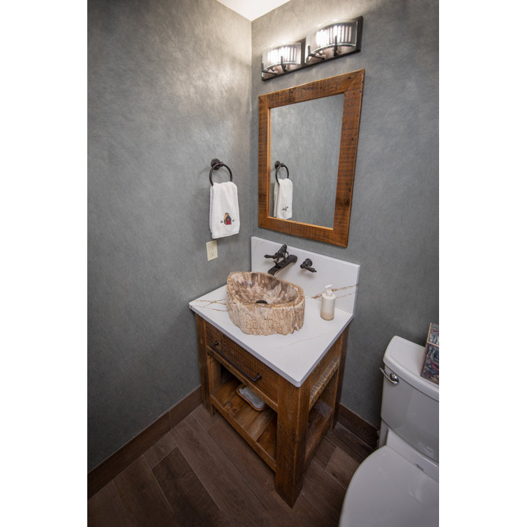 Natural Petrified Wood Stone Vessel Bathroom Sink