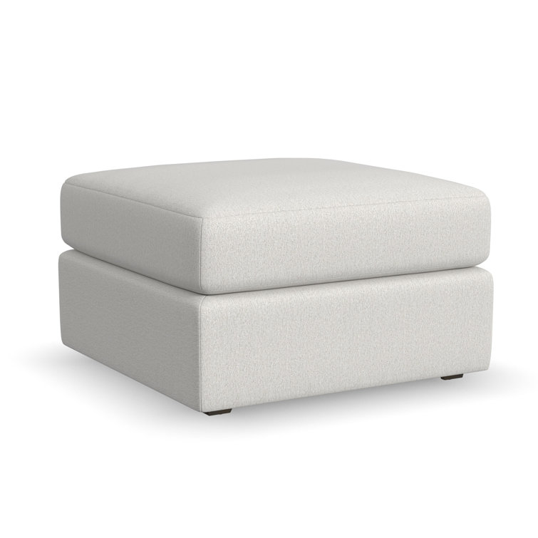 Frost Light Gray Fabric Modular Sectional Sofa with Ottoman
