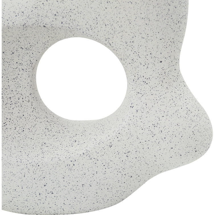 White EcoMix Handmade Abstract Sculpture