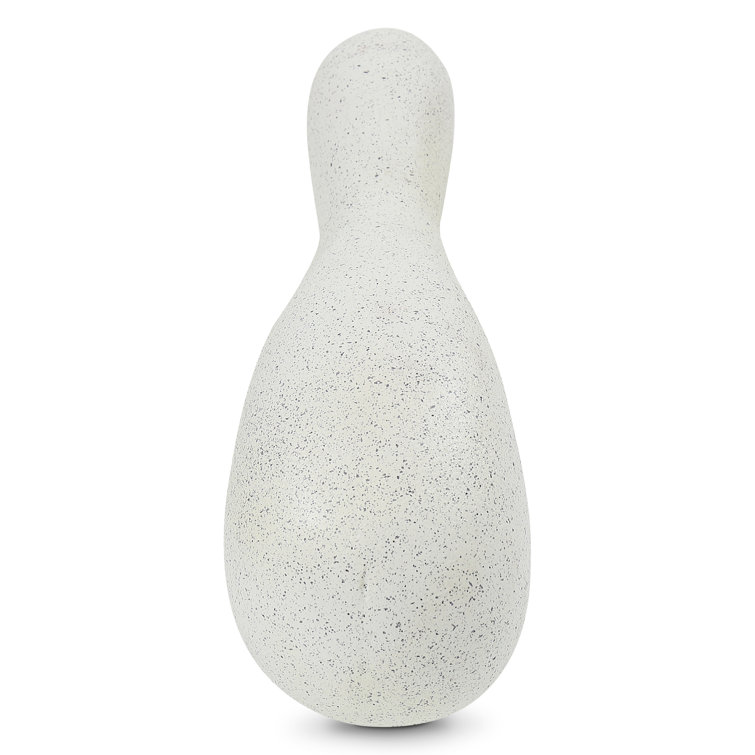 White EcoMix Handmade Abstract Sculpture